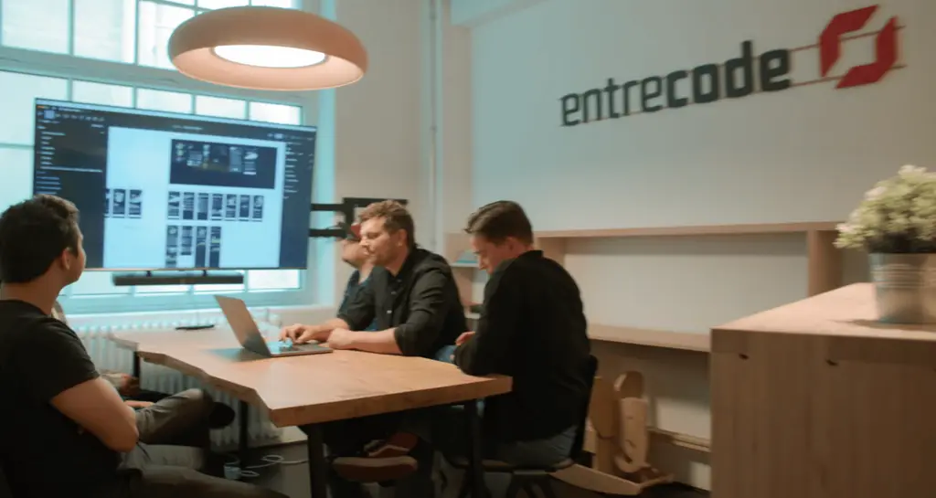 entrecode Team bei der Arbeit